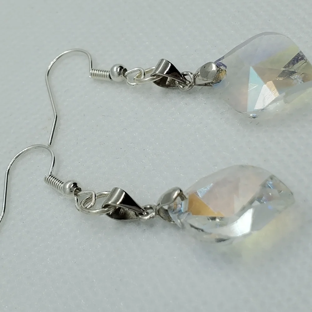 18K GP Crystal Drop Earrings